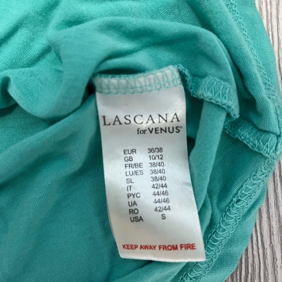 Lascana by Venus turquoise racer back tank top size small - Picture 2 of 7